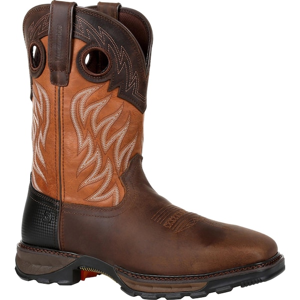 Durango Men's Waterproof Western Work Boot, 7 M, Steel Toe, 11 in H, Rugged Brown/Copper, DDB0215 DDB0215 - main